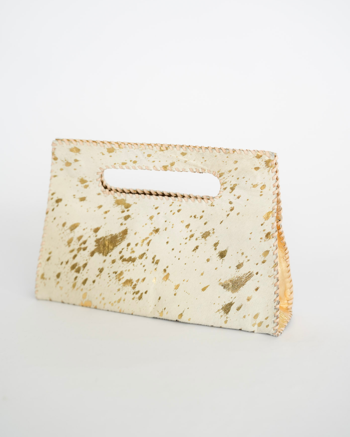 Mia Clutch Cowhide Hairon Leather