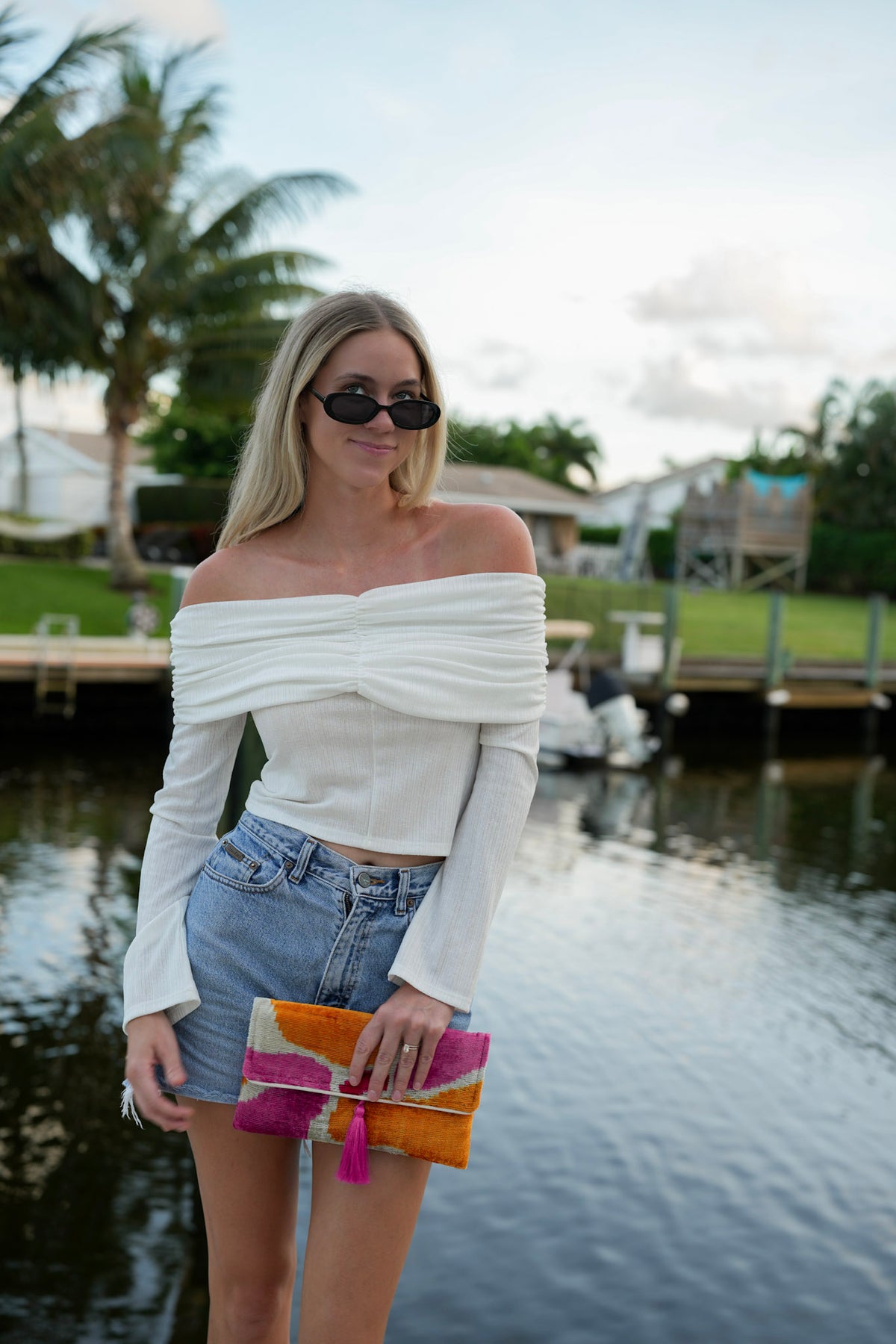 Charleston Velvet Clutch