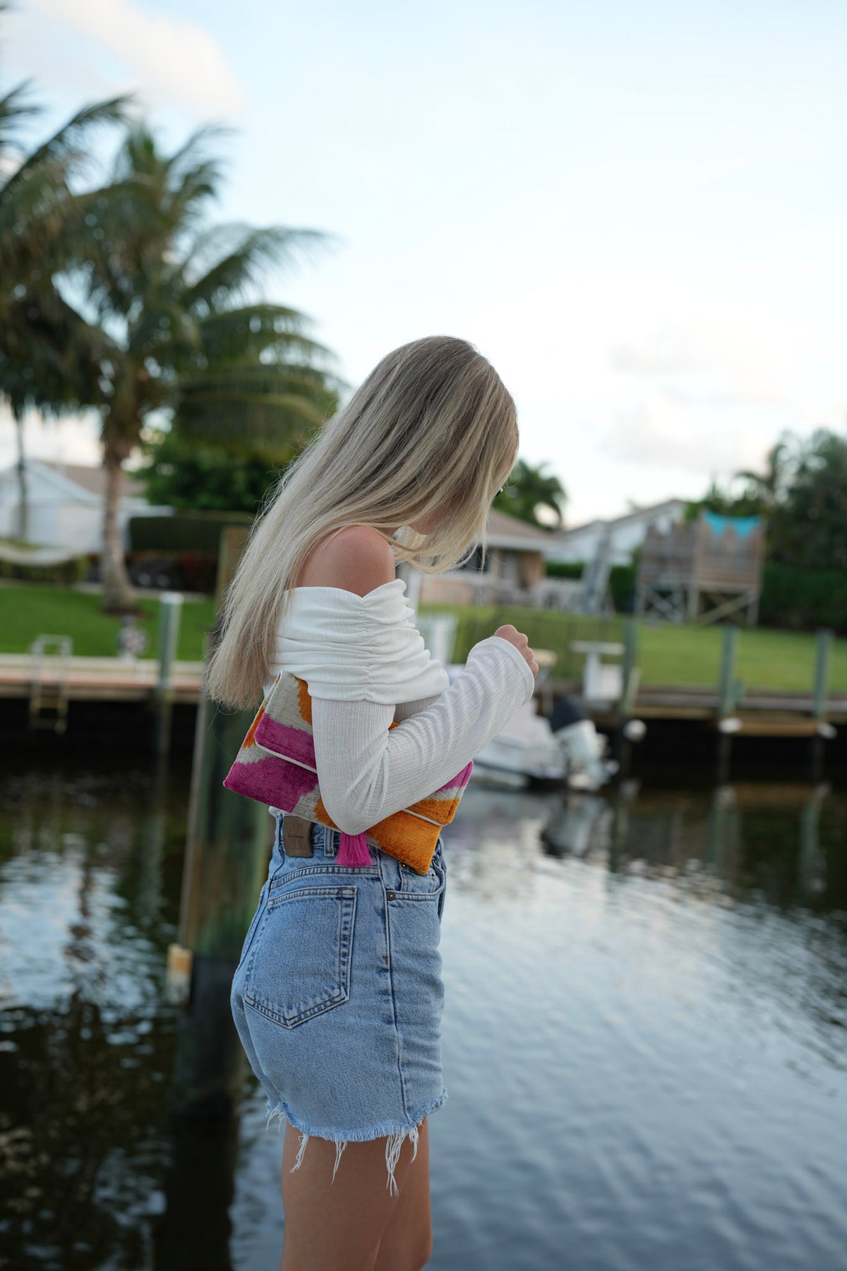 Charleston Velvet Clutch