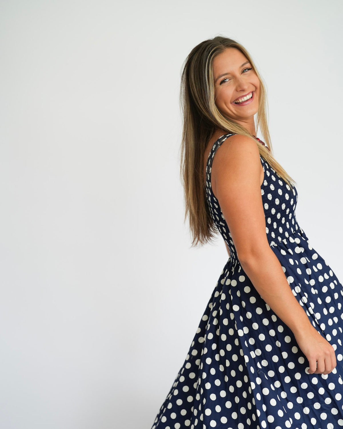 Ella Polka Dot Maxi Dress