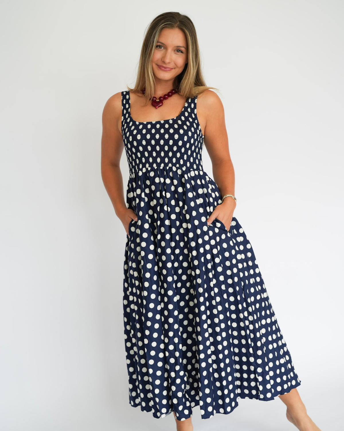 Ella Polka Dot Maxi Dress