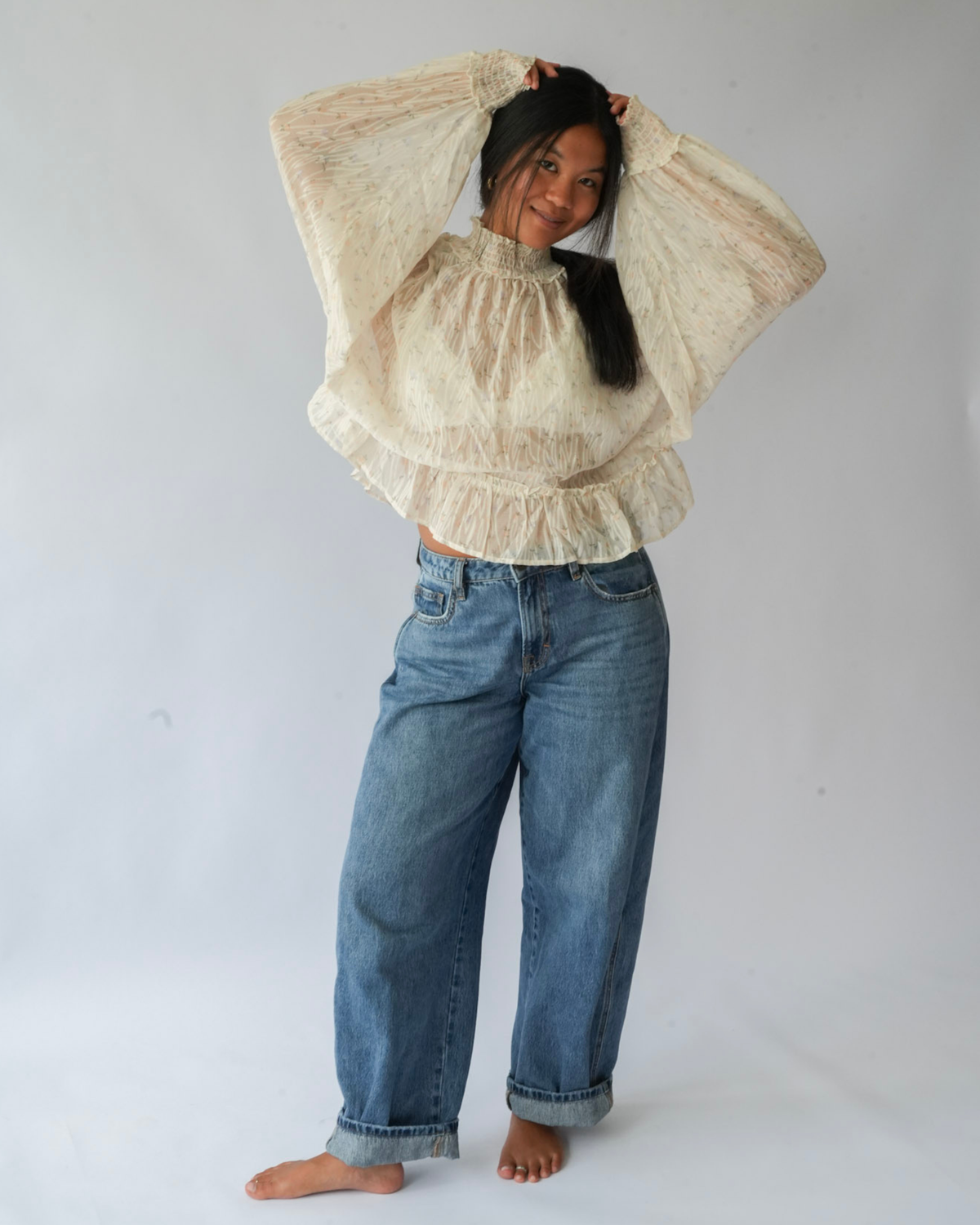 The Florence Smocked Top