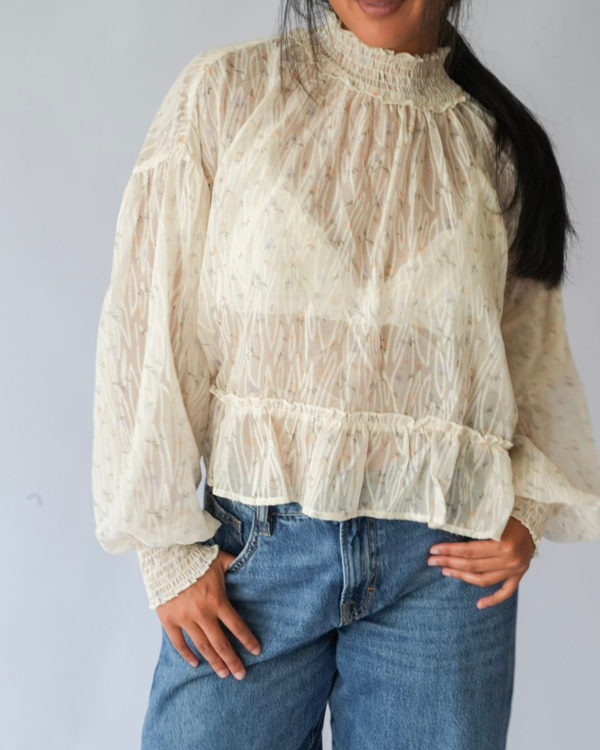 The Florence Smocked Top