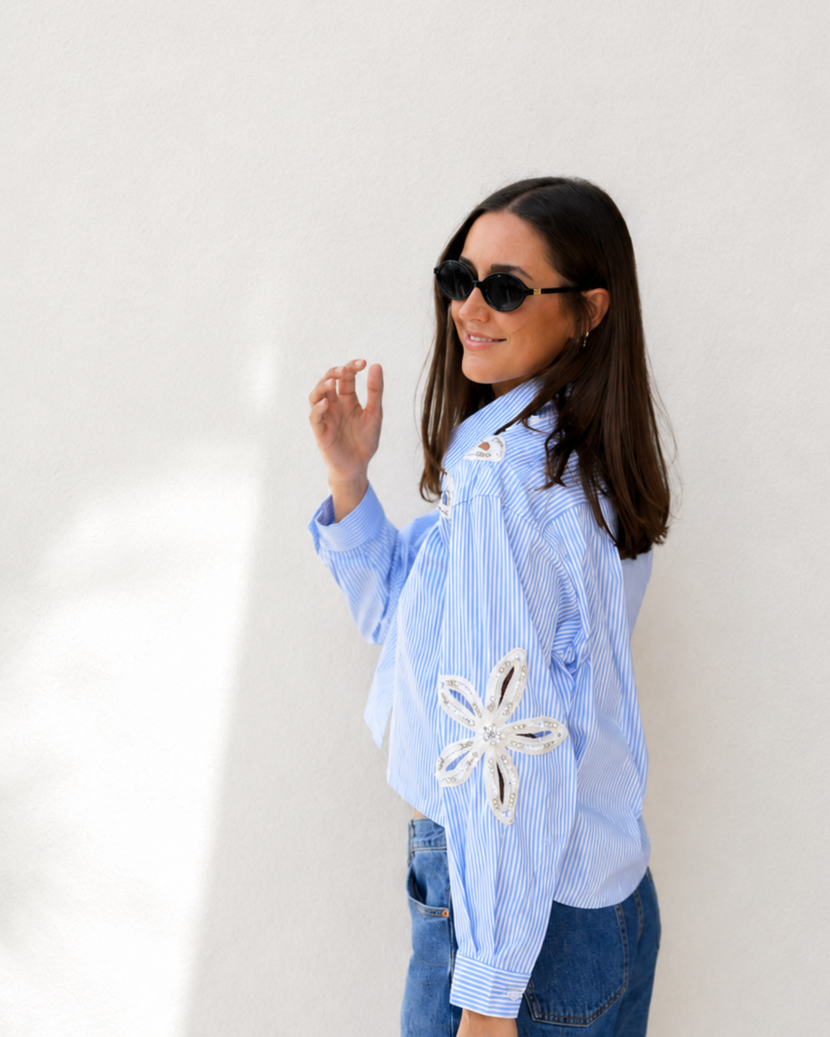 Flora Button Up