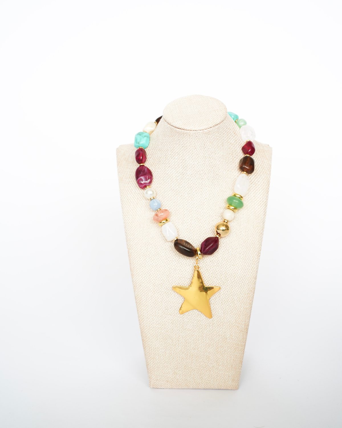 Ryan Beaded Star Necklace