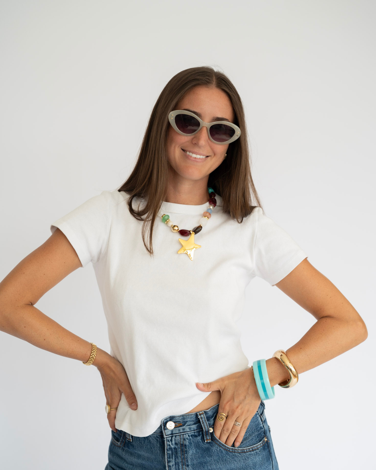 Ryan Beaded Star Necklace