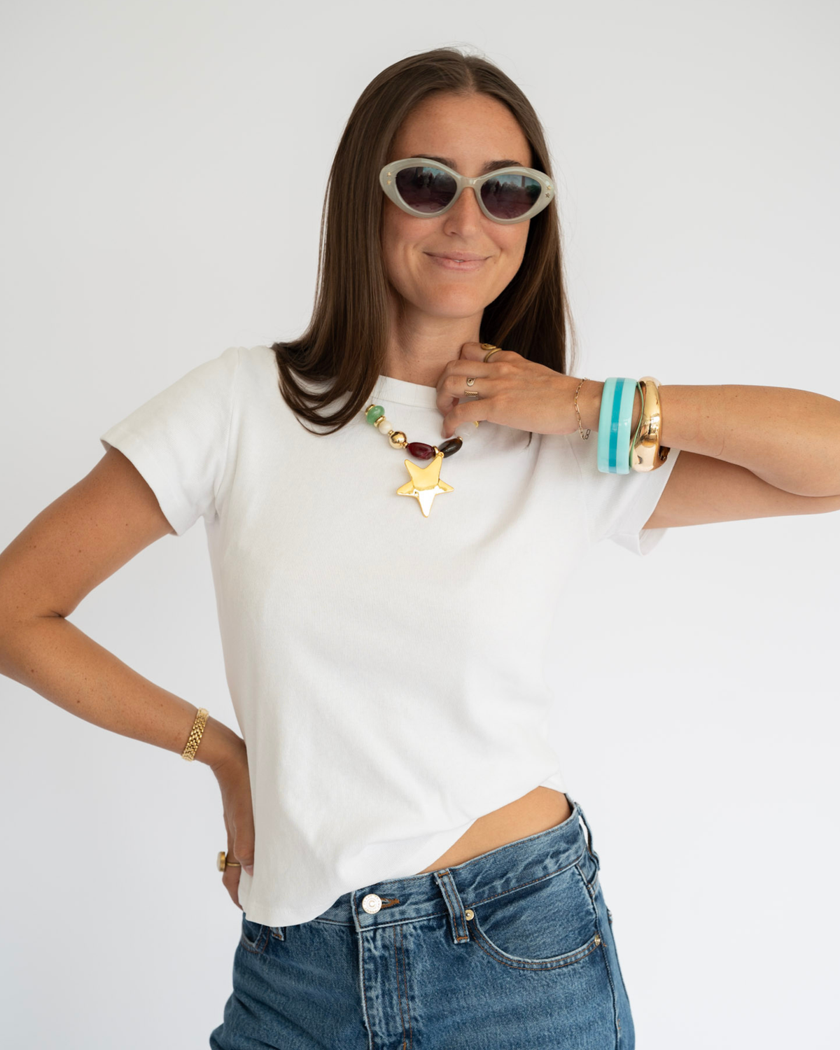 Ryan Beaded Star Necklace