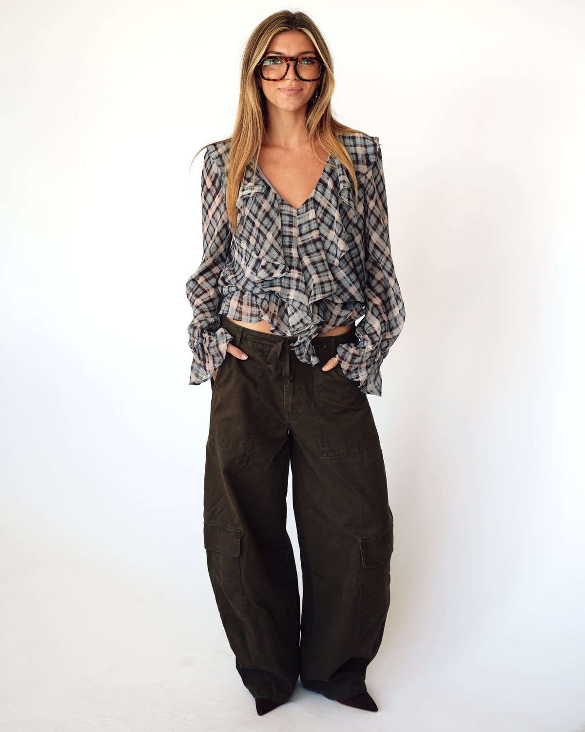 Vivi Plaid Blouse