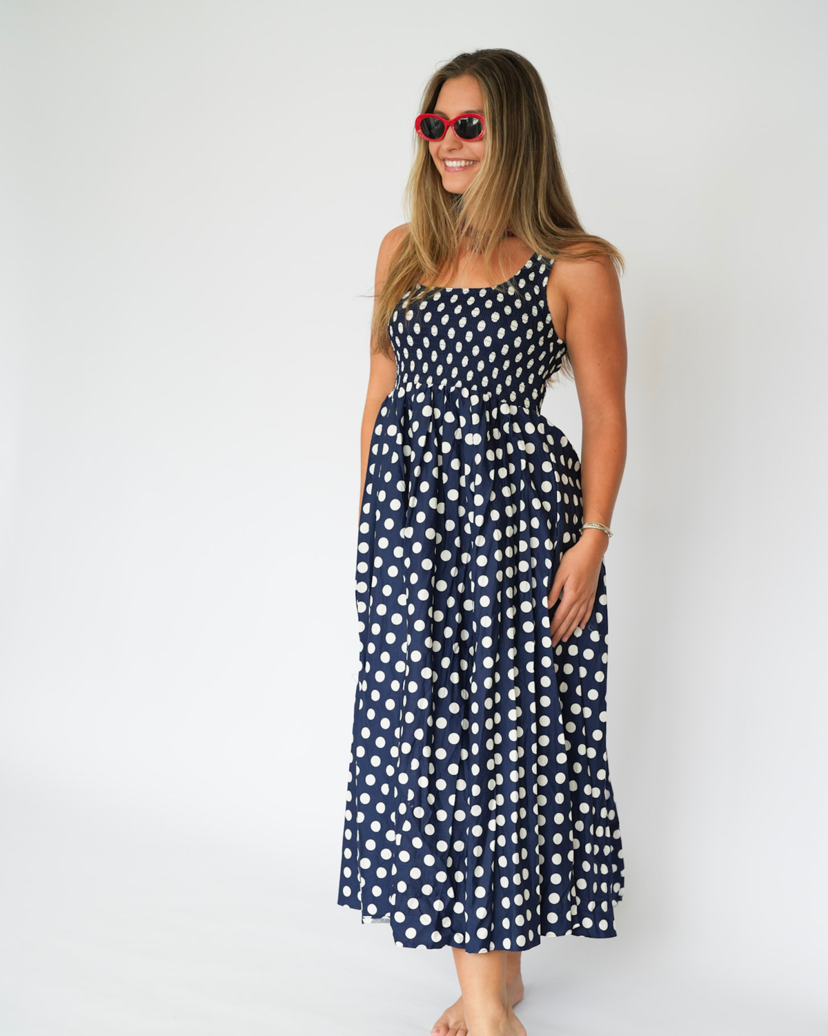 Ella Polka Dot Maxi Dress