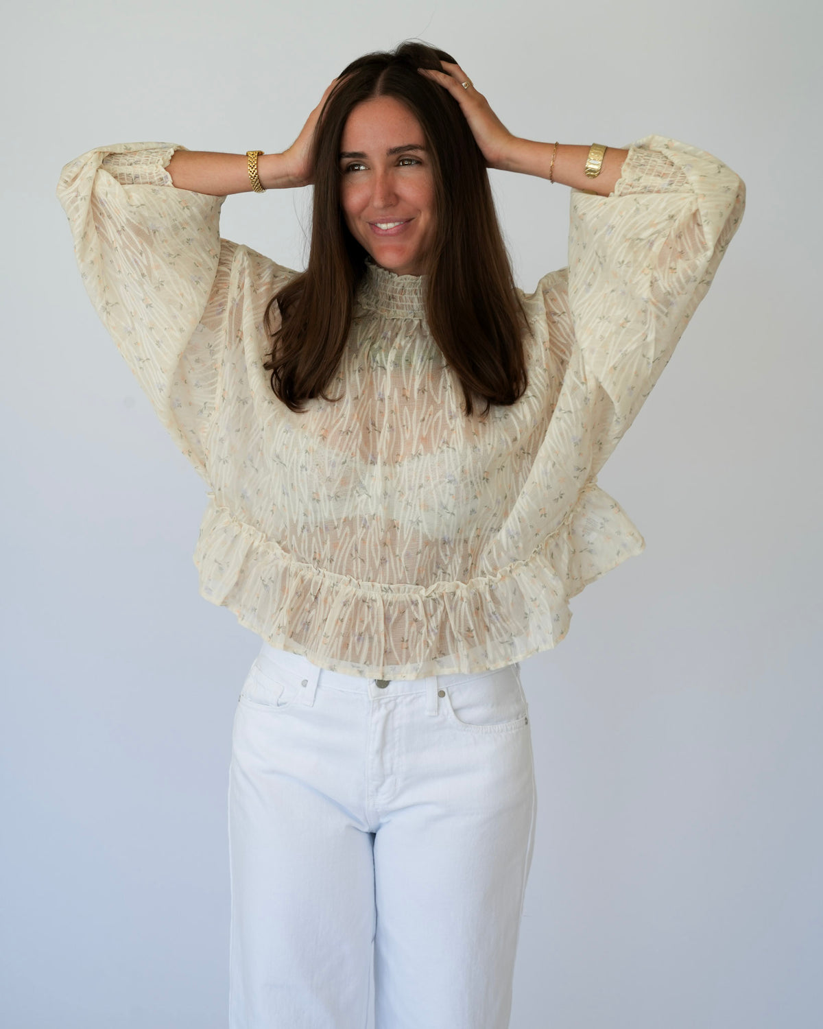The Florence Smocked Top