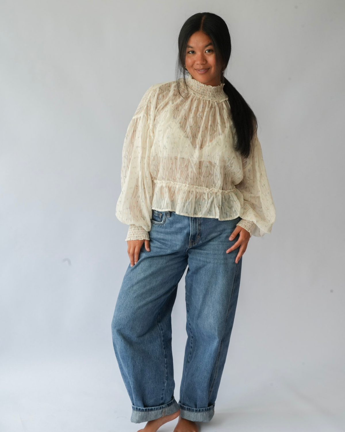 The Florence Smocked Top