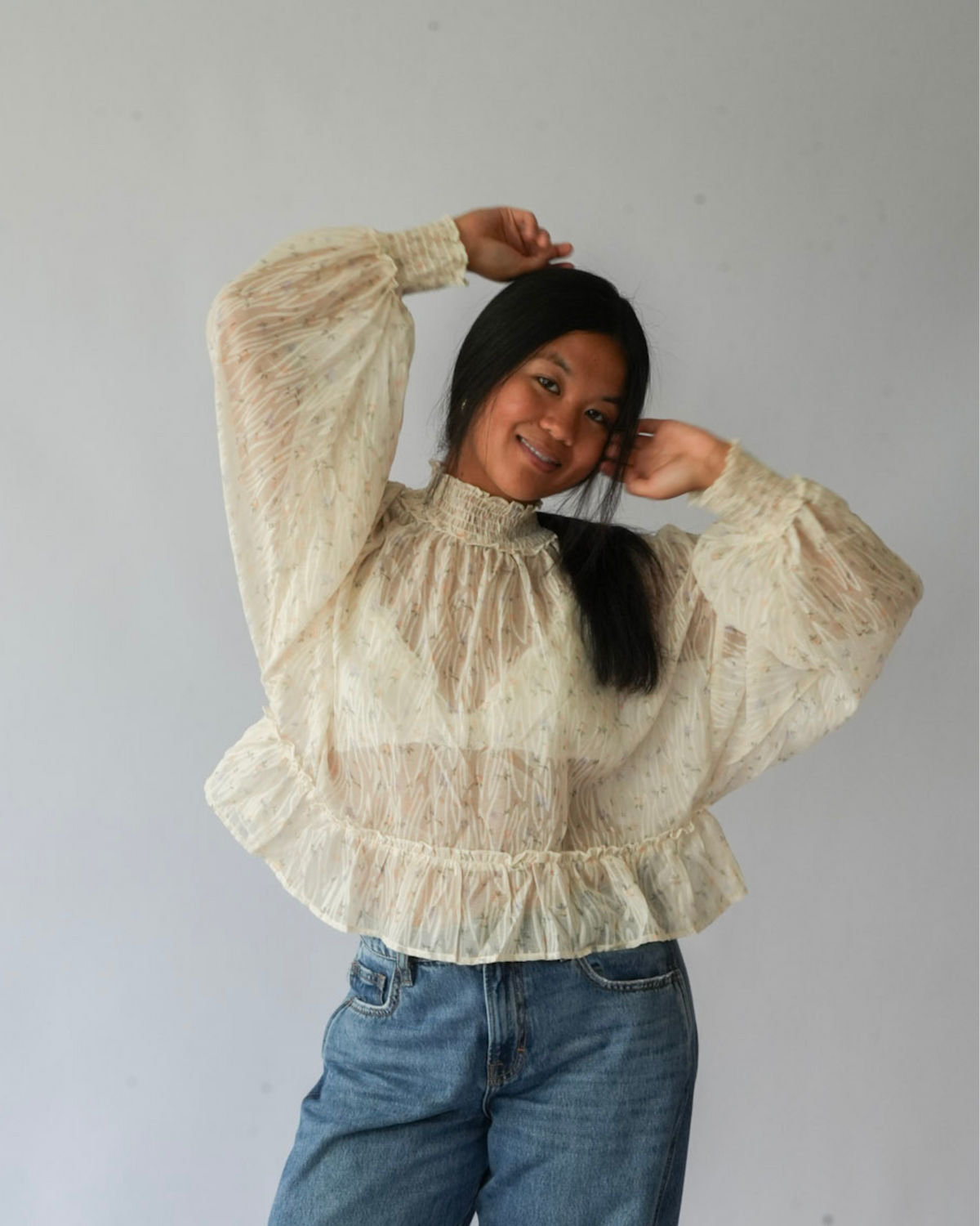 The Florence Smocked Top