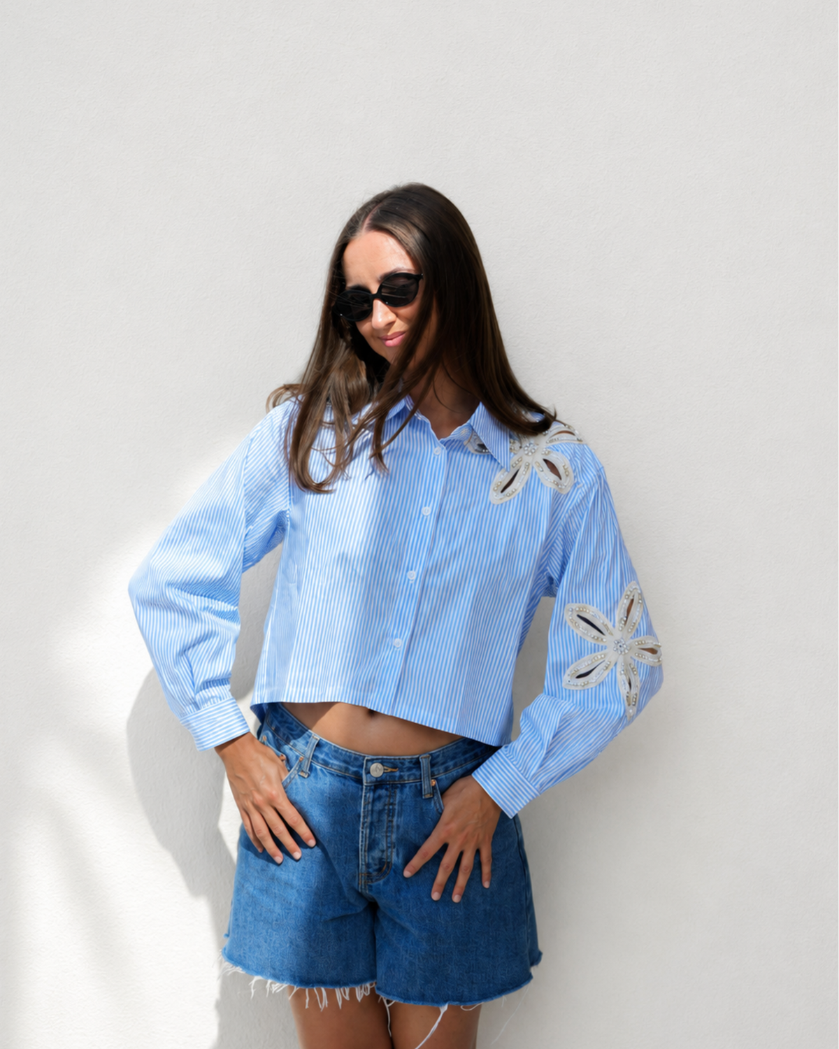 Flora Button Up