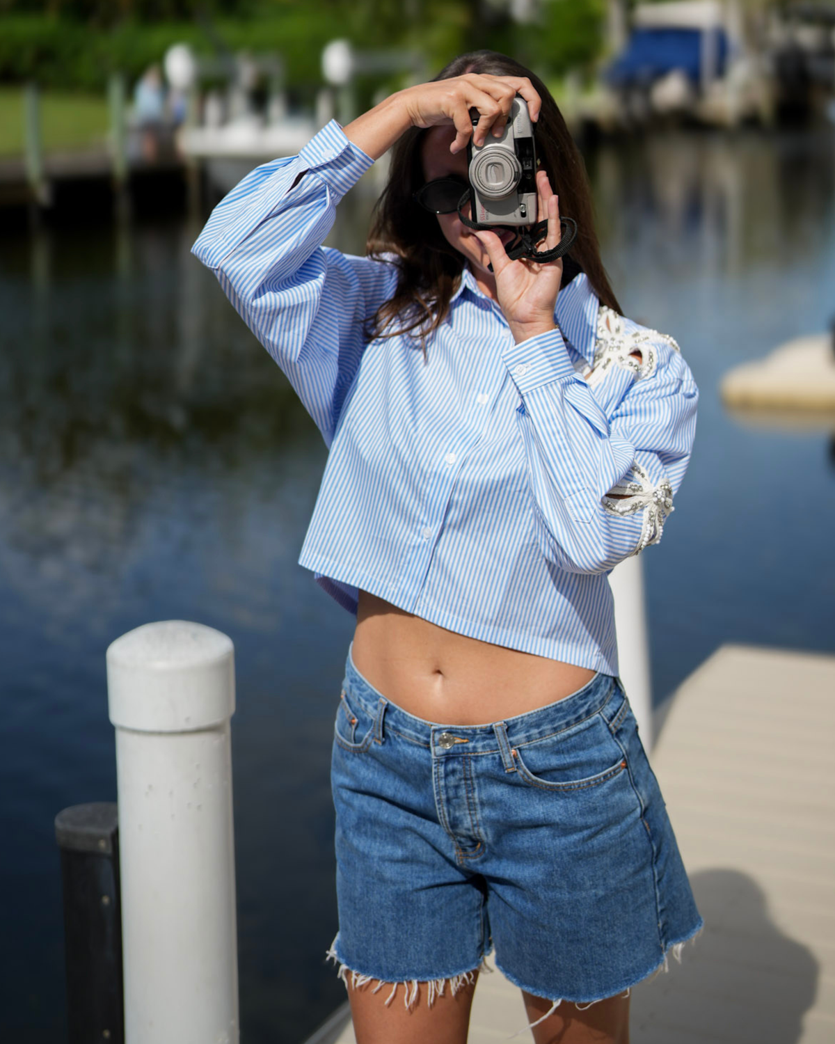 Flora Button Up