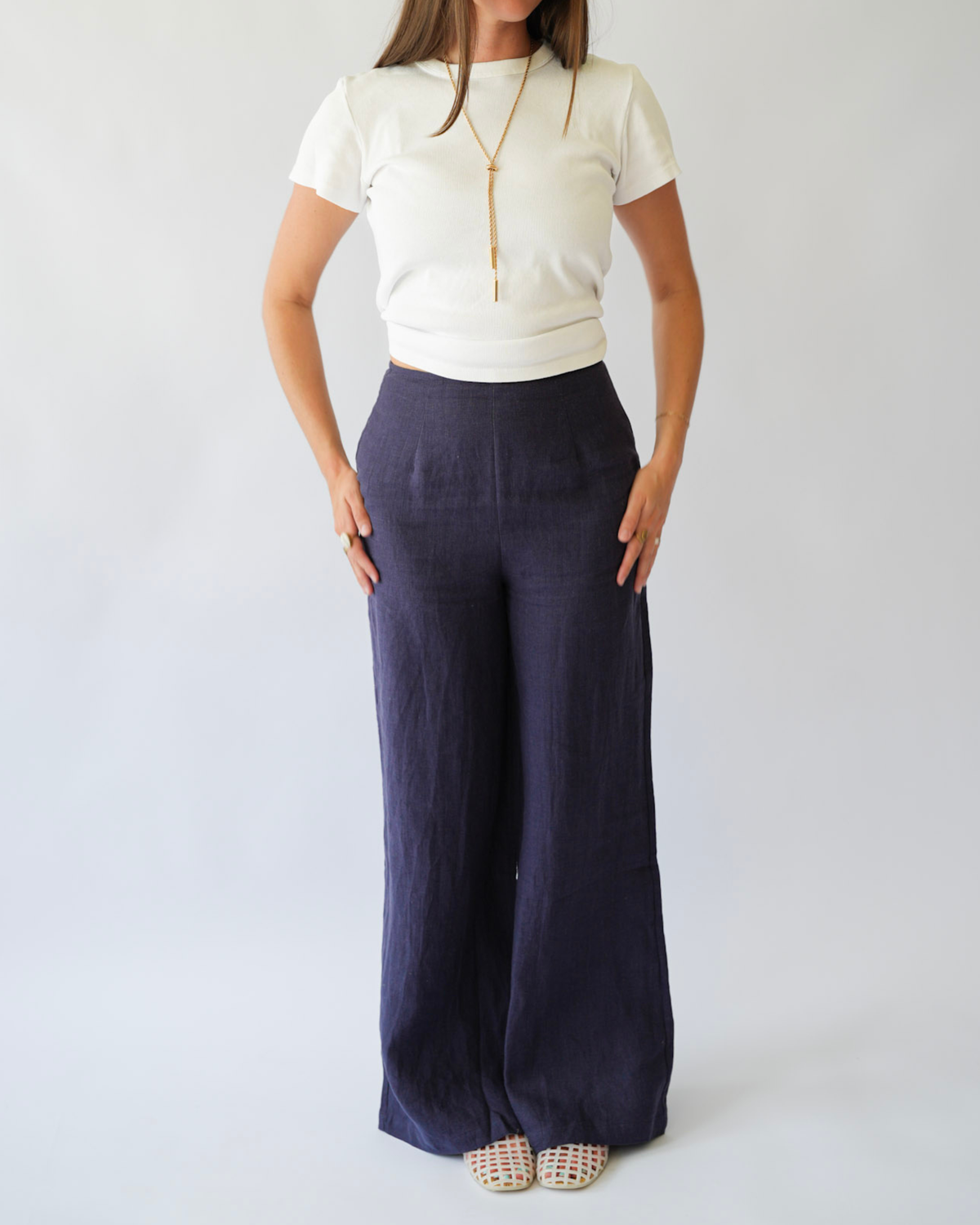 Ritz Wide-Leg Linen Pants